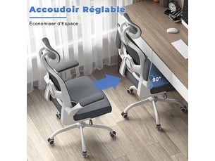 Chaise de bureau <strong></strong> <strong></strong> avec assise réglable en hauteur