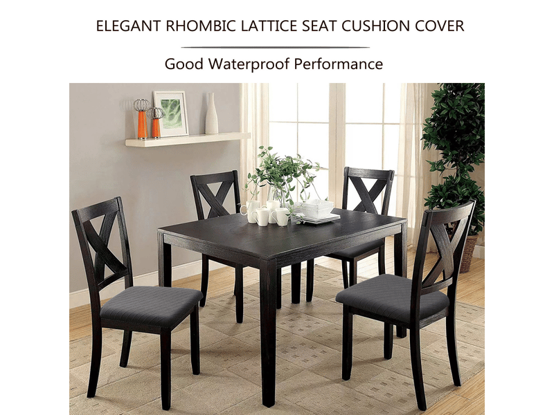  Housse de chaise - gris clair, 1 pièce housses de chaise élastiques en jacquard gaufré, adaptées aux restaurants, bureaux, hôtels, mariages et autres lieux XLH-ZLS-009266ZLS - Conforama E