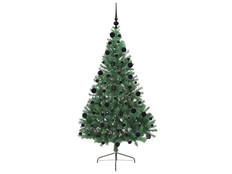  Sapin de noël - arbre de noël artificiel pré-éclairé vert 210 cm pvc  - Conforama D
