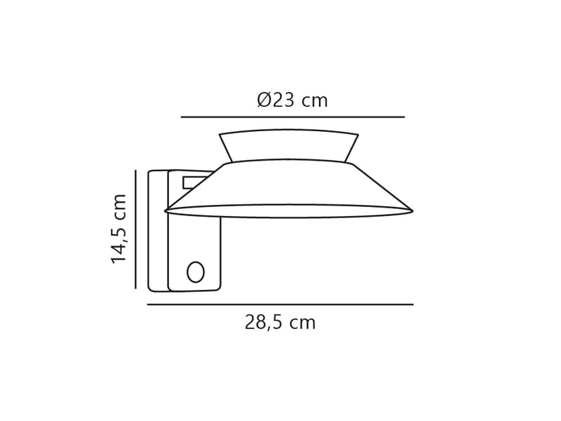 Applique murale justina solar métal anthracite, h.14.5 - ip44 - solarled nordlux extérieur 2418071050 - Conforama E