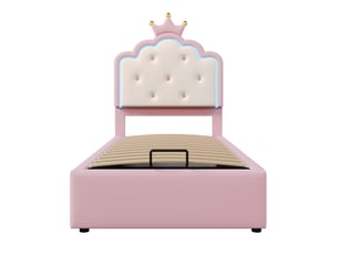 Lit coffre 90x200 cm    coloris rose