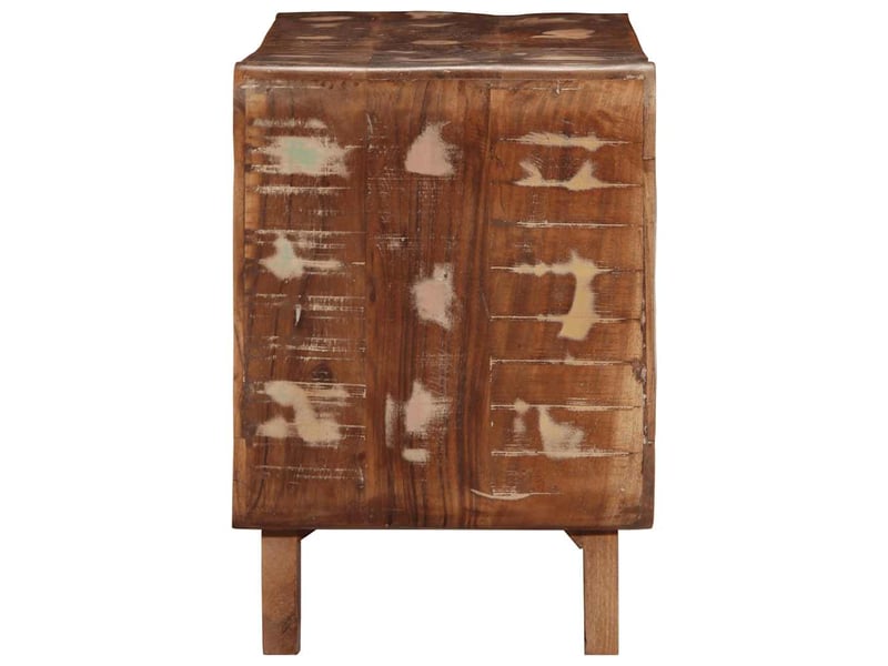  Meuble tv - banc tv - meuble de rangement 105x46x32 cm bois massif de récupération  - Conforama C