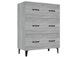 Buffet - bahut - meuble de rangement sonoma gris 69,5x34x90 cm bois d'ingénierie