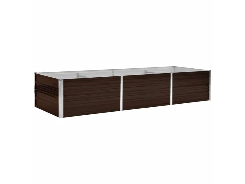  Jardinière - lit surélevé de jardin marron 240x80x45 cm acier galvanisé  - Conforama A