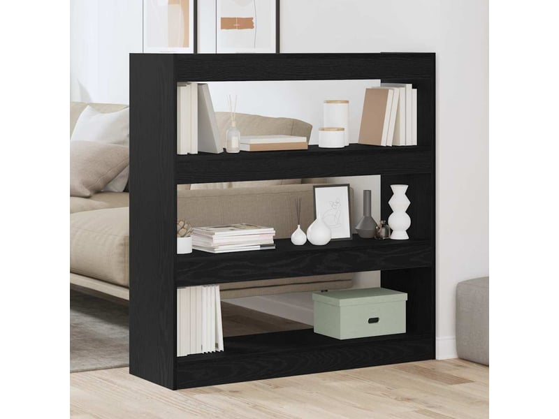  Bibliothèque 3 niveaux, armoire à livres 100 x 30 x 103 cm bois d'ingénierie  - Conforama D