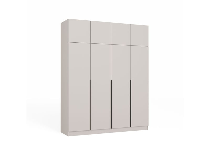  Senso 4d - armoire haute avec rehausse - portes, étagères - 200x250x56,5 cm - beige cachemire  - Conforama A