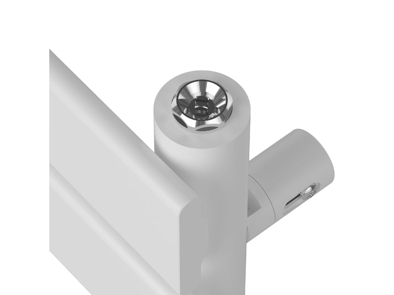  Radiateur sèche-serviettes chauffage salle de bain à lames plates acier 160 x 50 cm blanc 03_0010439  - Conforama E