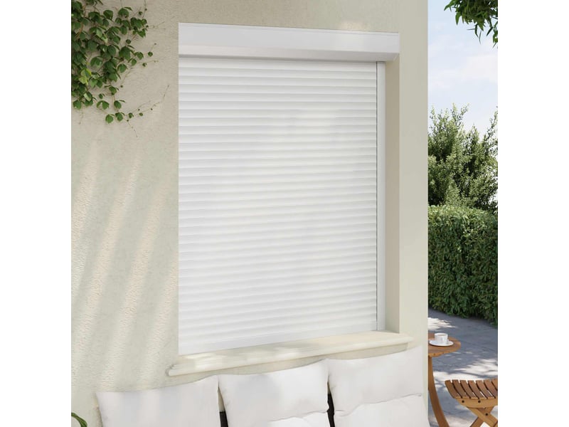  Store enrouleur, store roulant blanc 120 x 150 cm aluminium et polyuréthane cf47252  - Conforama C