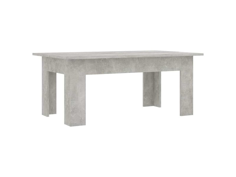  Table basse - table de salon - table à thé gris béton 100x60x42 cm bois d’ingénierie  - Conforama A