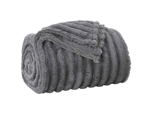 Plaid canapé gris foncé 270x240 cm 1.73 kg polaire