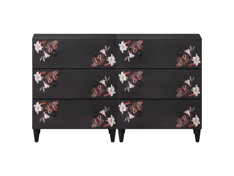  Armoires de rangement 2 pcs 120 x 33 x 75 cm multicolore shl4652  - Conforama E