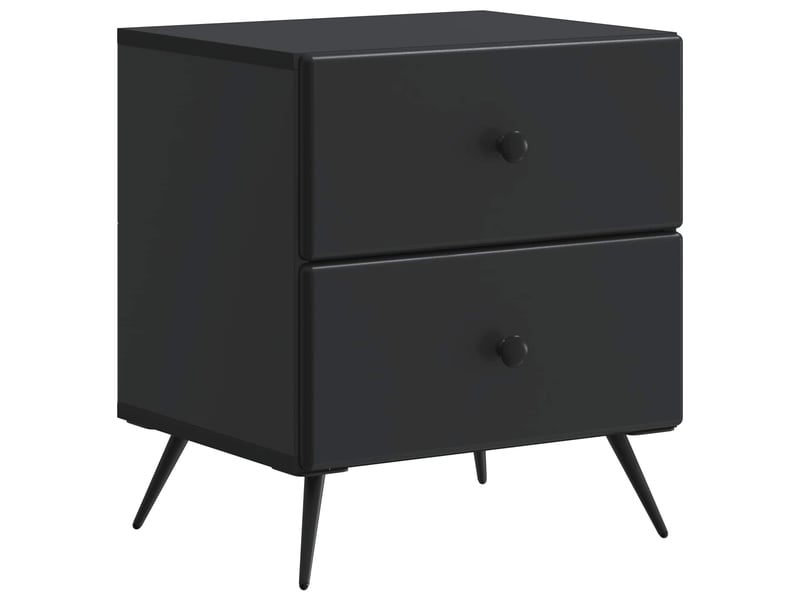 Table de chevet avec tiroir 2 pièces noir 43 x 34,5 x 47,5 cm - Conforama C