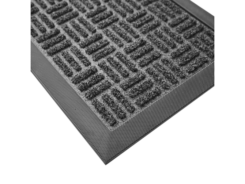  Tapis d'entrée grattoir jason 25x75cm noir  - Conforama C