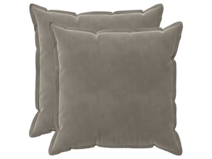 Lot de 2 coussins avec oreiller, coussins décoratifs houten gris clair fløjl cf51041