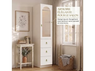 Armoire     <strong>WELLTIN</strong> <strong></strong> coloris bois clair largeur 90 cm