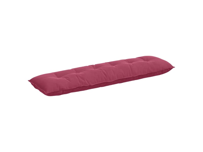 Coussin de dos, coussin de dossier bordeaux 180 x 50 cm tissu en velours côtelé cf54592 - Conforama A