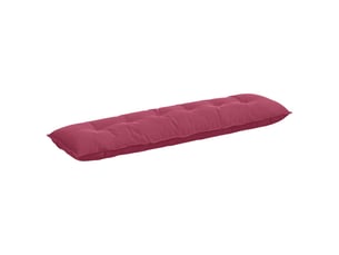 Coussin de dos, coussin de dossier bordeaux 180 x 50 cm tissu en velours côtelé cf54592