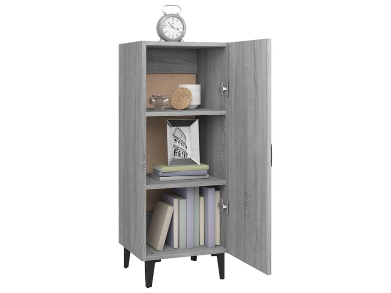  Buffet - bahut - meuble de rangement sonoma gris 34,5x34x90 cm bois d'ingénierie  - Conforama D