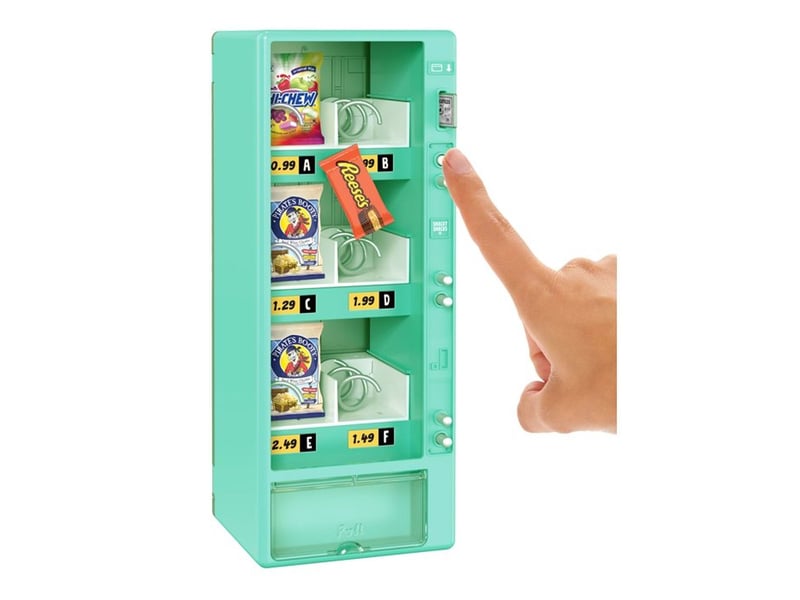  Distributeur de friandises miniverse jouet avec 3 minis exclusifs real brands et 2 cartes bleues ou rouges 247937-EUC - Conforama C