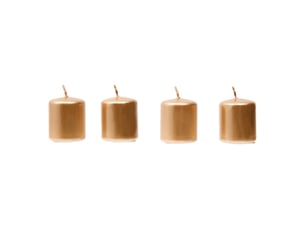 Lot de 4 bougies votives en satin 172 g