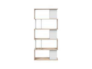 Bibliotheque coloris bicolore 5 étagère(s)  ATOS - 80 cm x 172 cm