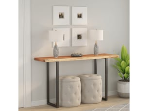 Dessus de table - plateau de table - dessus de bureau 140x40x3,8 cm rectangulaire bois massif acacia
