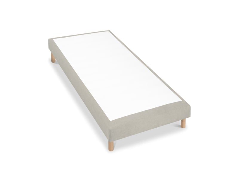  Sommier tapissier tissu sisal - sable - 80x200 3SO0205180820.C7 - Conforama B