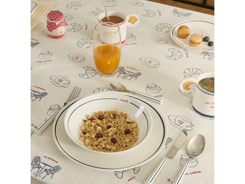  Lot de 6 assiettes creuses fra ronde d.20cm bleu FRA - Conforama D