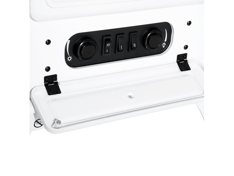  Cheminée électrique 41,5x28x54,8 cm effet flammes blanche  - Conforama C