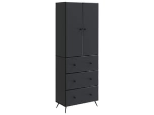 Armoire <strong></strong> <strong></strong> coloris noir largeur 66 cm