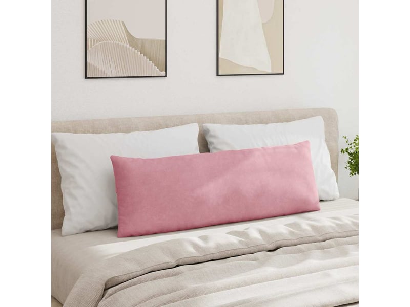  Lot de 2 coussins de canapé, coussins décoratifs rose 120 x 40 cm cf59144  - Conforama D