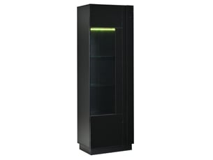 Vitrine coloris noir VIVRYN - 60 cmx180 cm