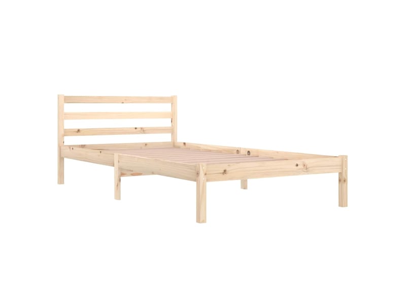  Lit simple- lit adulte -  cadre de lit sans matelas bois massif de pin 100x200 cm  - Conforama B