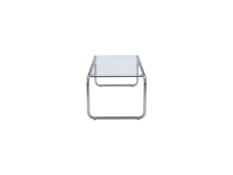  Table basse en verre saturnus 120cm transparent &amp; argent  - Conforama C