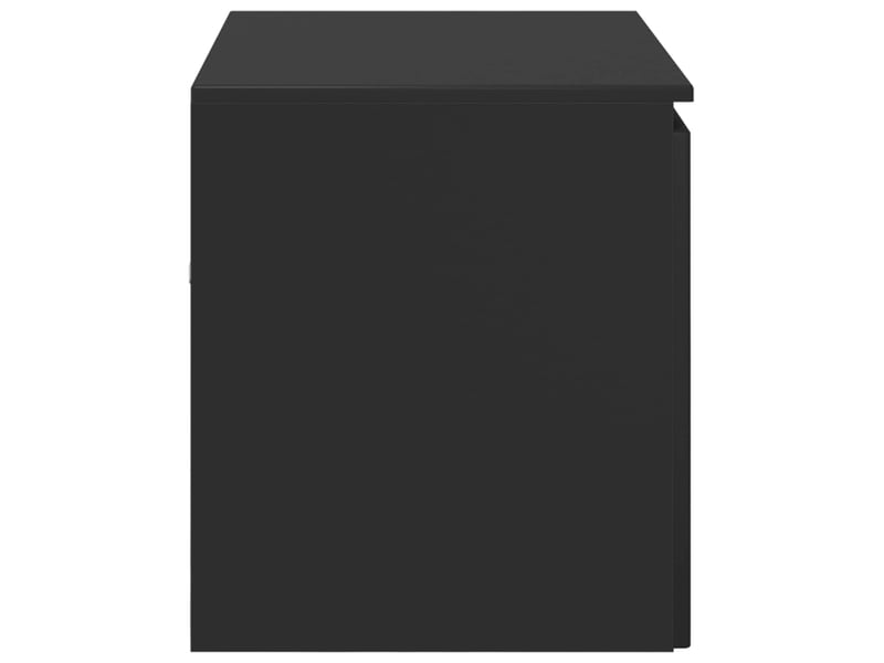  Cabinet salle de bain mural, meuble de rangement noir 62.5x44.5x50 cm  - Conforama D