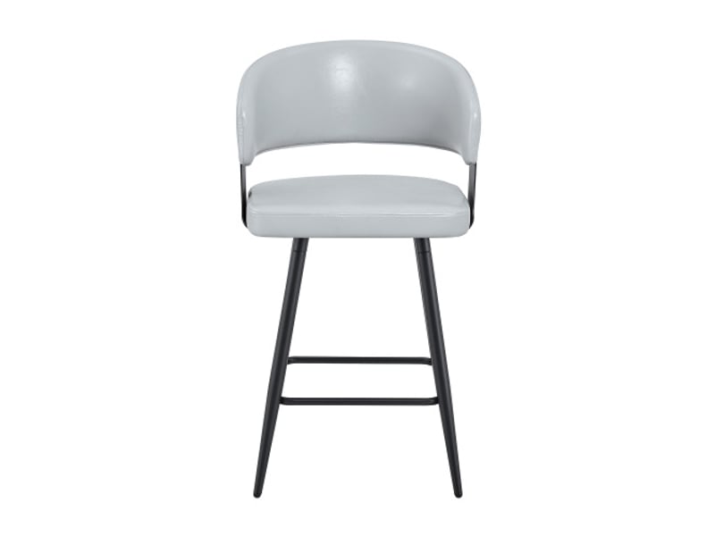 Chaise de salle à manger rembourrée avec dossier et accoudoirs – style mid-century moderne, maison, cuisine, hôtel - Conforama A