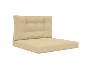 Coussin de canapé d'extérieur, coussin de chaise polyester beige 80 x 80 cm cf54026