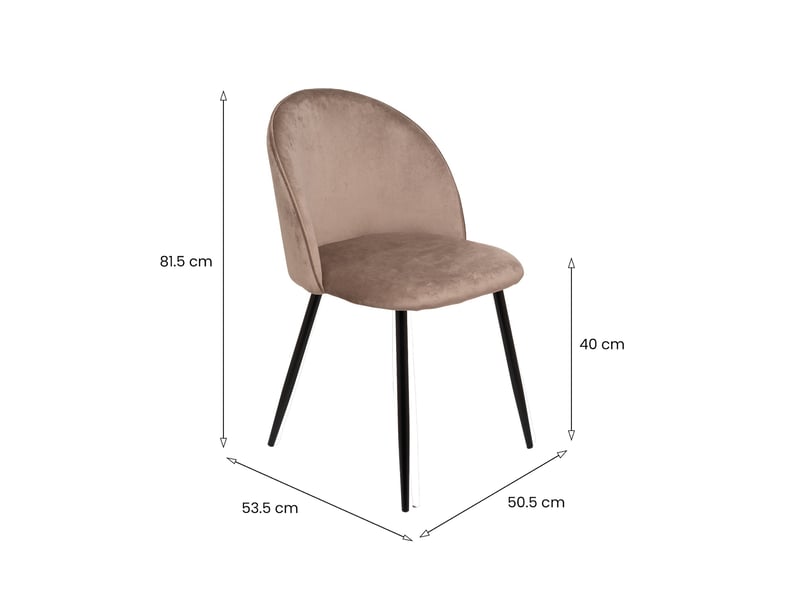  Chaise achito, lot de 10 chaises, gris taupe Achitoe - Conforama C