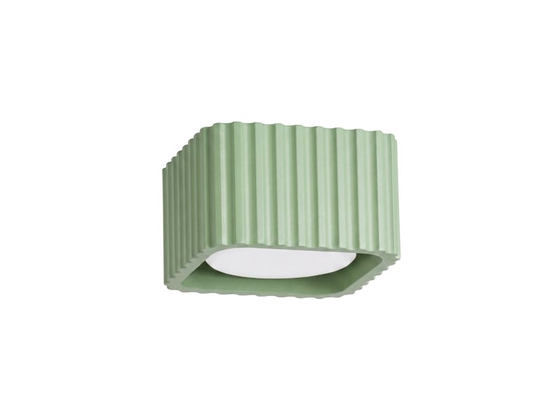Plafonnier riff 1 sauge gx53 aluminium moderne 6x10x10cm SL.3116 - Conforama A