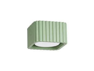 Plafonnier riff 1 sauge gx53 aluminium moderne 6x10x10cm
