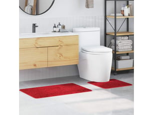 Ensemble de tapis de bain antidérapants 2 pc rouge 50 x 50 cm cf64747