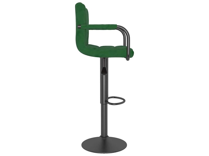  Lot de 2 tabouret de bar, chaise de bar vert foncé velours shl75504  - Conforama E