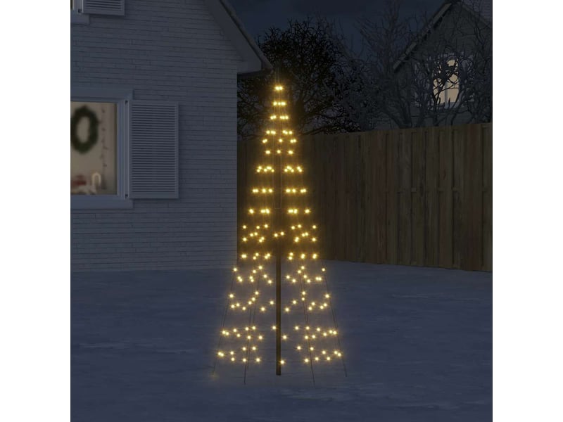 Sapin de noël, arbre de noël à led 200 led blanc 180 cm cf60985 - Conforama B