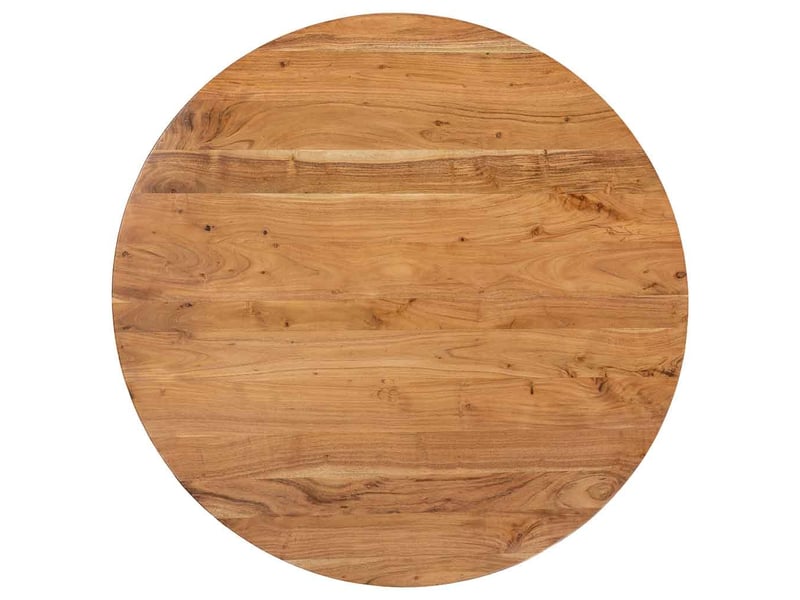 Table de salle à manger en bois marron 130x130x77 cm (hauteur) - Conforama D