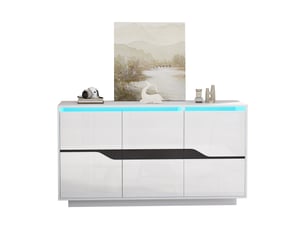 Buffet 3 porte(s)  1 tiroir(s) STILVORA  - 140 cm coloris blanc 