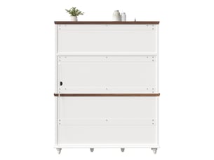 Buffet de cuisine haut avec étagères à led, 4 tiroirs et porte-verres pour cuisine, blanc, 140 × 40 × 179,5 cm
