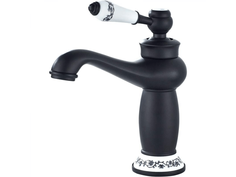  Mitigeur de salle de bain mitigeur de lavabo mitigeur de lavabo de salle de bain mitigeur de lavabo vintage laiton, noir  - Conforama A