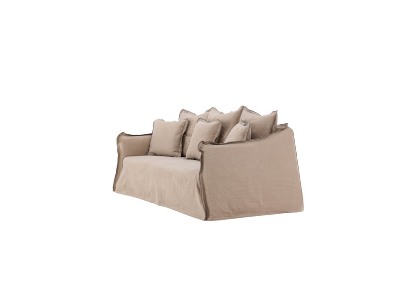  Canapé 3 places design oskarshamn 210cm brun  - Conforama C