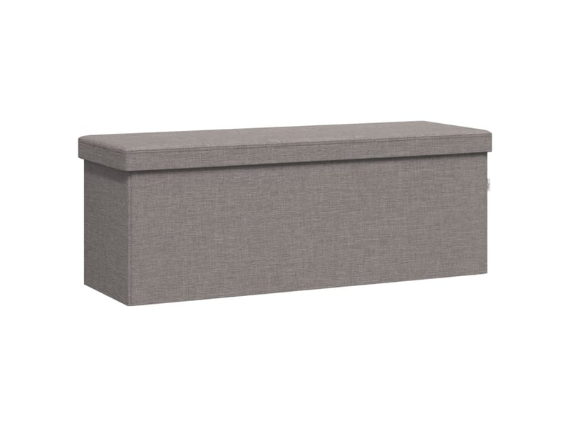  Banc chambre, banc de rangement pliable gris clair faux lin  - Conforama A