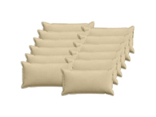Lot de 12 housses de coussin houten gris vert clair 40 x 80 cm cf49009